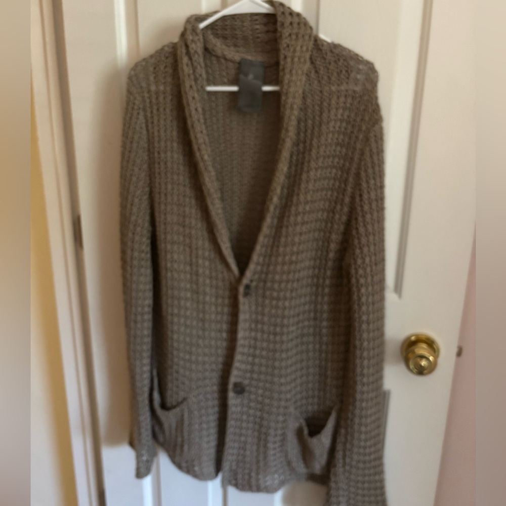 Laneus Knit Longline Cardigan - Made In Italy